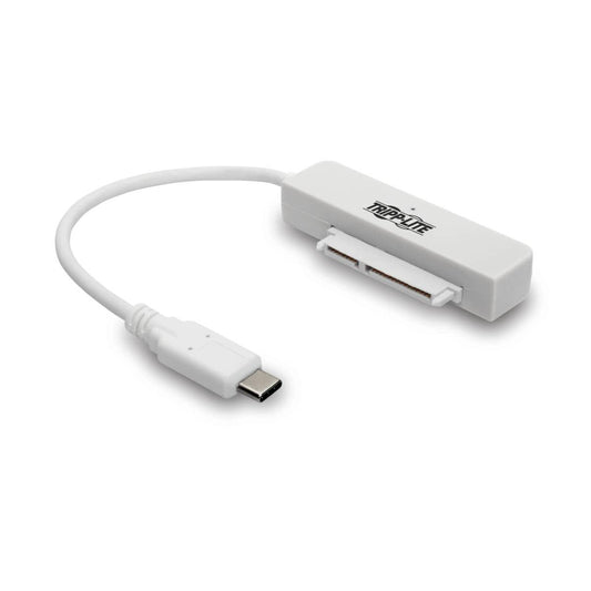Tripp Lite U438-06N-G2-W Usb 3.1 Gen 2 (10 Gbps) Usb-C To Sata Iii Adapter Cable With Uasp, 2.5 In. Sata Hard Drives, Thunderbolt 3 Compatible, White