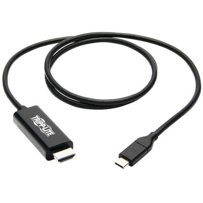 Tripp Lite U444-003-H4K6Be Usb-C To Hdmi Adapter Cable (M/M), 4K 60 Hz, 4:4:4, Thunderbolt 3 Compatible, Black, 3 Ft. (0.9 M)