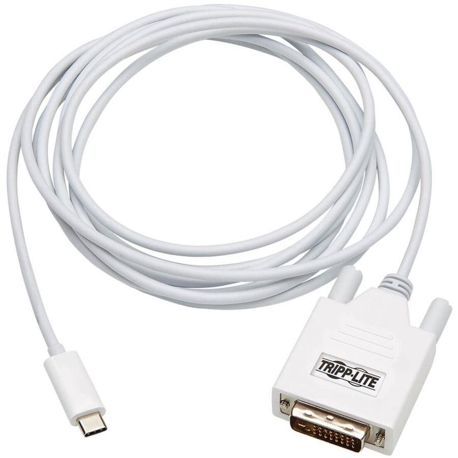 Tripp Lite U444-010-De Usb-C To Dvi Adapter Cable (Usb-C To Dvi-D Dual Link M/M), 1080P, 10 Ft. (3.1 M)