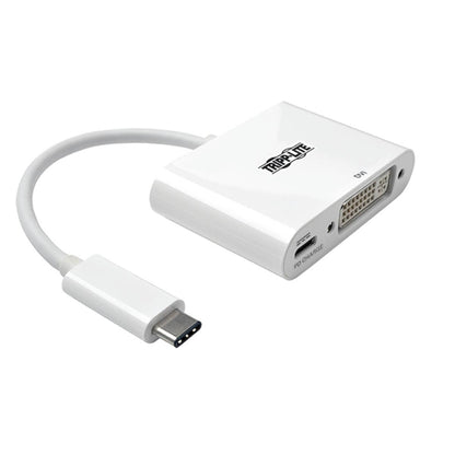 Tripp Lite U444-06N-D-C Usb-C To Dvi Adapter With Pd Charging, White