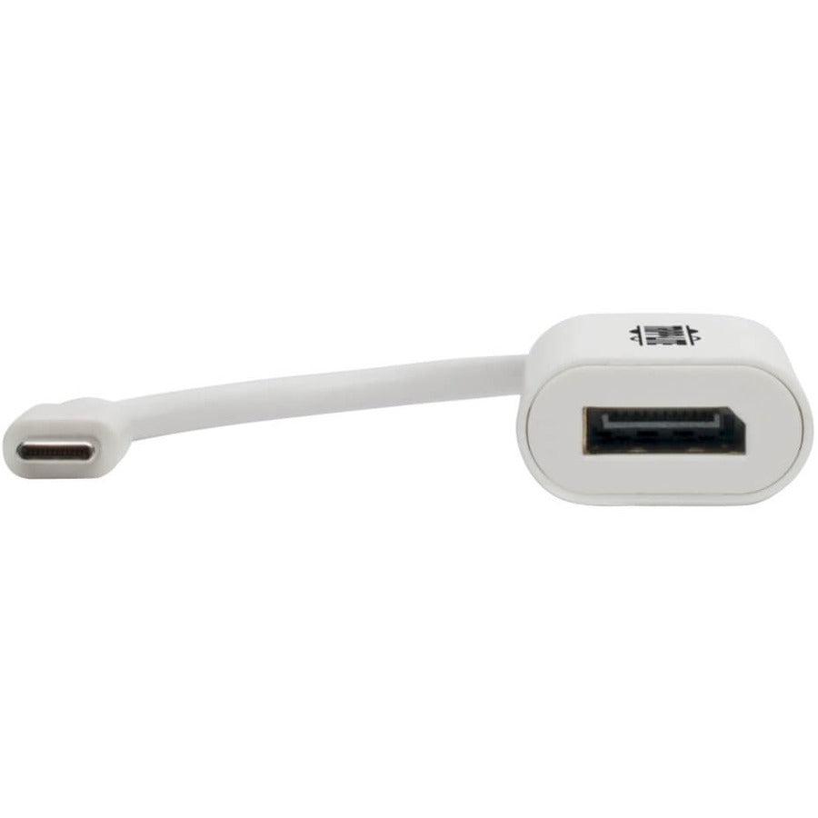 Tripp Lite U444-06N-Dp4K6W Usb-C To Displayport 4K 60Hz Adapter, White