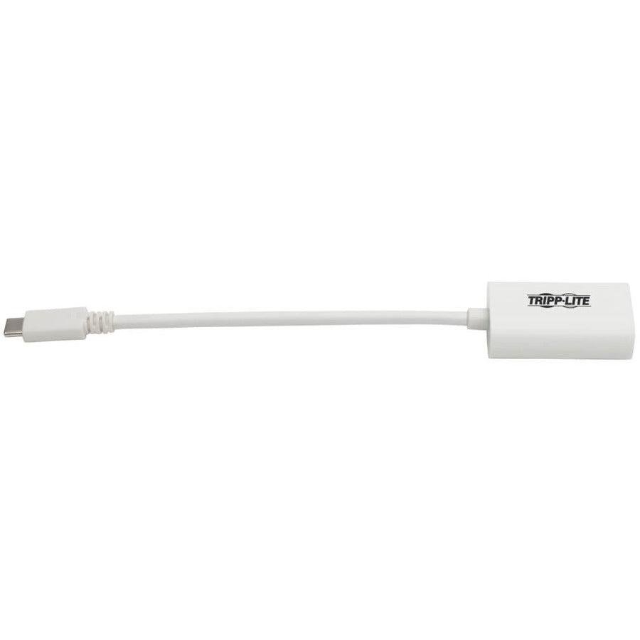 Tripp Lite U444-06N-Dp4K6W Usb-C To Displayport 4K 60Hz Adapter, White