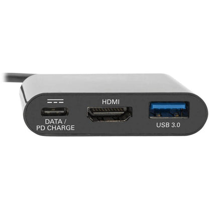 Tripp Lite U444-06N-H4Ub-C Usb-C To Hdmi 4K Adapter With Usb-A Port And Pd Charging, Hdcp, Black