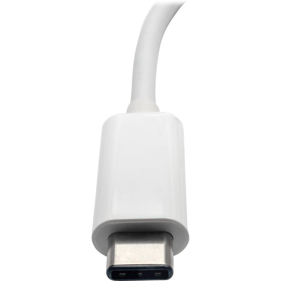 Tripp Lite U444-06N-Hu-C Usb-C To Hdmi Adapter With Usb-A Port And Pd Charging, Hdcp, White