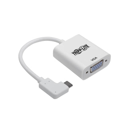 Tripp Lite U444-06N-Vga-Ra Usb-C To Vga Adapter With Alternate Mode - Dp 1.2, Right-Angle Usb-C