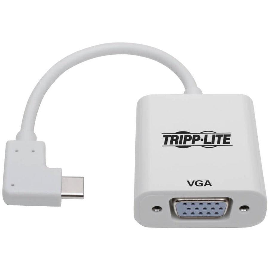 Tripp Lite U444-06N-Vga-Ra Usb-C To Vga Adapter With Alternate Mode - Dp 1.2, Right-Angle Usb-C