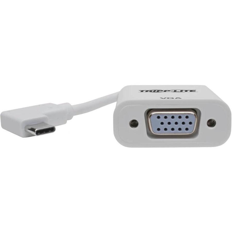 Tripp Lite U444-06N-Vga-Ra Usb-C To Vga Adapter With Alternate Mode - Dp 1.2, Right-Angle Usb-C