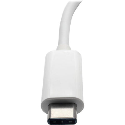 Tripp Lite U444-06N-Vu-C Usb-C To Vga Adapter With Usb-A Port And Pd Charging, White