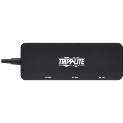 Tripp Lite U444-3H-Mst Usb-C Adapter, Triple Display - 4K 60 Hz Hdmi, Hdr, 4:4:4, Hdcp 2.2, Dp 1.4 Alt Mode, Black