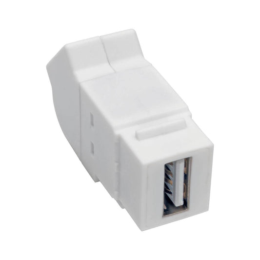 Tripp Lite Usb 2.0 All-In-One Keystone/Panel Mount Angled Coupler (F/F), White