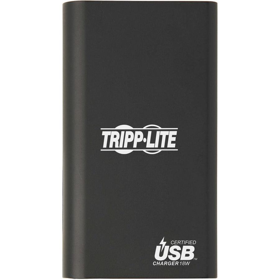 Tripp Lite Upb-10K0-2U1C Portable Charger - 2X Usb-A, Usb-C With Pd Charging, 10,050Mah Power Bank, Lithium-Ion, Usb-If, Black