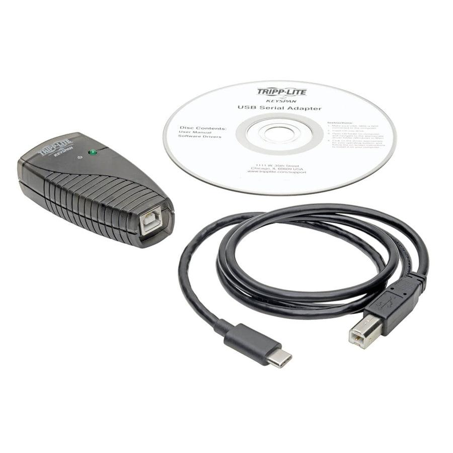 Tripp Lite Usa-19Hs-C Usb-C To Serial Db9 Rs232 Adapter Cable - 3 Ft. (0.91 M) Keyspan, High-Speed (M/M), Taa