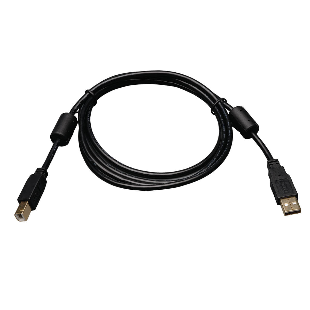 Tripp Lite Usb 2.0 Hi-Speed A/B Cable With Ferrite Chokes (M/M), 3-Ft.