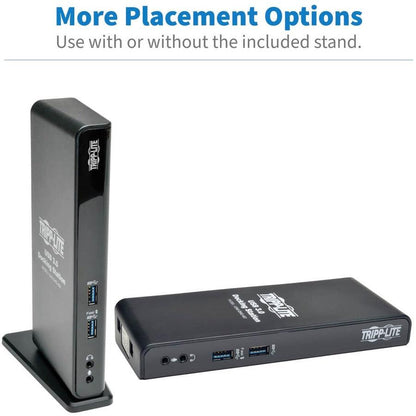 Tripp Lite Usb 3.0 Laptop Dual Head Docking Station - Hdmi And Dvi Video, Audio, Usb Hub Ports And Ethernet