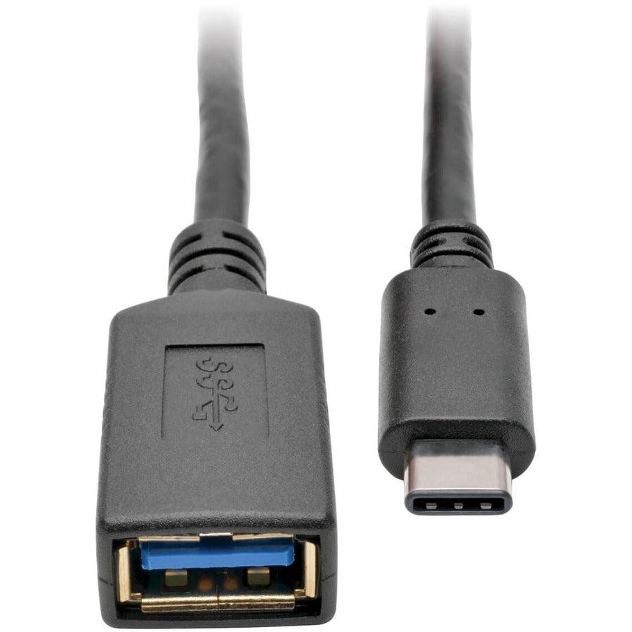 Tripp Lite Usb 3.1 Gen 1 (5 Gbps) Adapter Cable, Usb Type-C (Usb-C) To Usb Type-A M/F, 6-In. Length