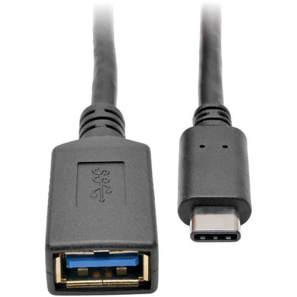 Tripp Lite Usb 3.1 Gen 1 (5 Gbps) Adapter Cable, Usb Type-C (Usb-C) To Usb Type-A M/F, 6-In. Length