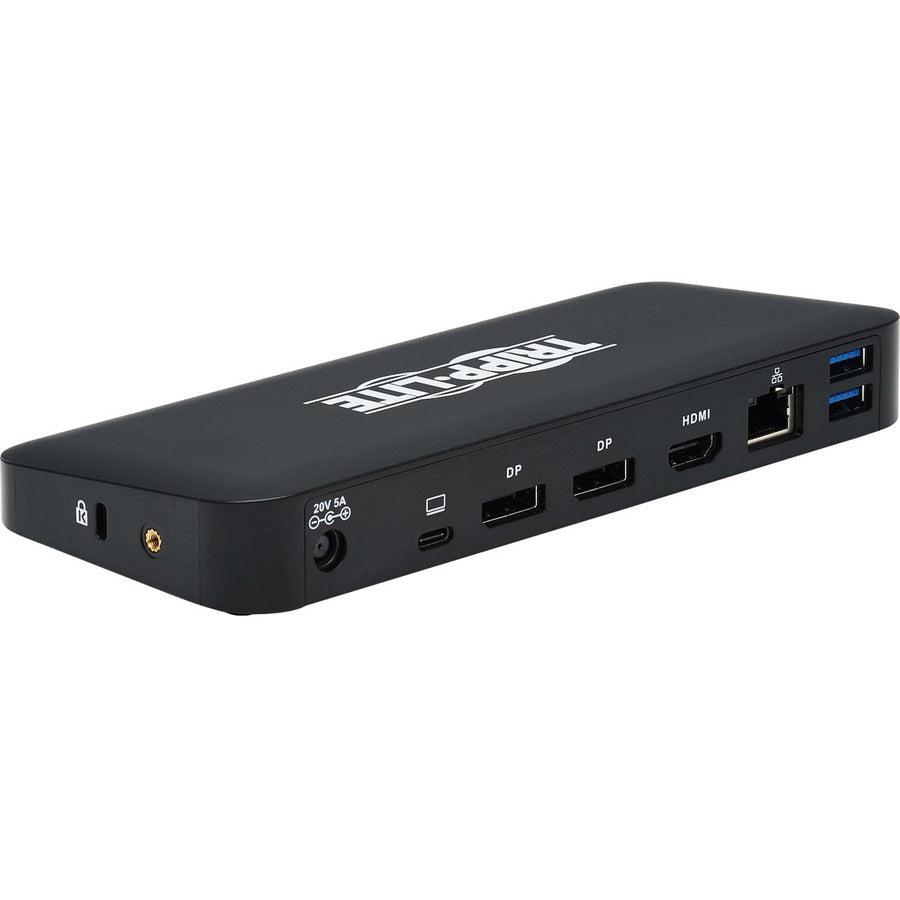 Tripp Lite Usb-C Dock, Triple Display - 4K 60 Hz Hdmi/Displayport, Usb 3.2 Gen 2, Usb-A/Usb-C Hub, Gbe, 85W Pd Charging, Black