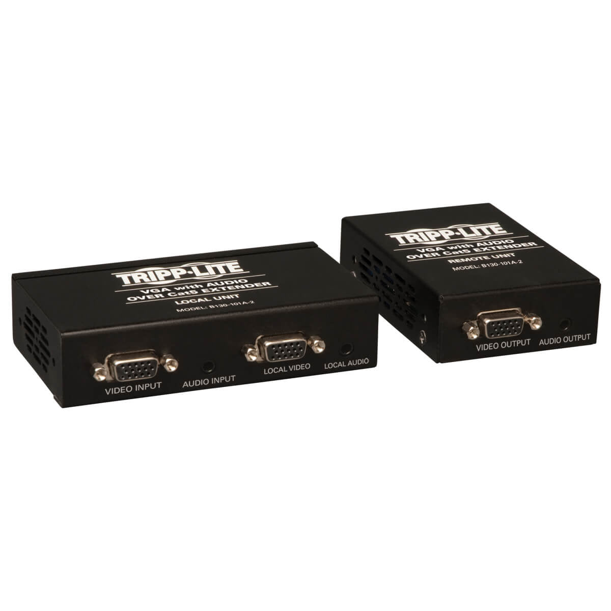 Tripp Lite Vga With Audio Over Cat5/Cat6 Extender Kit, Box-Style Transmitter & Receiver With Edid Copy, 1920X1440 At 60Hz