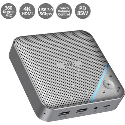 Usb-C Multitask Mini Dock With Conference Speaker