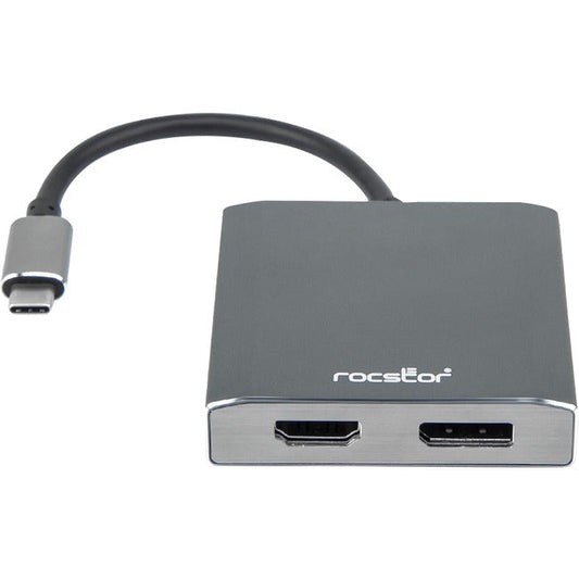 Usb-C To Hdmi & Displayport,Female 4K Adapter Aluminum