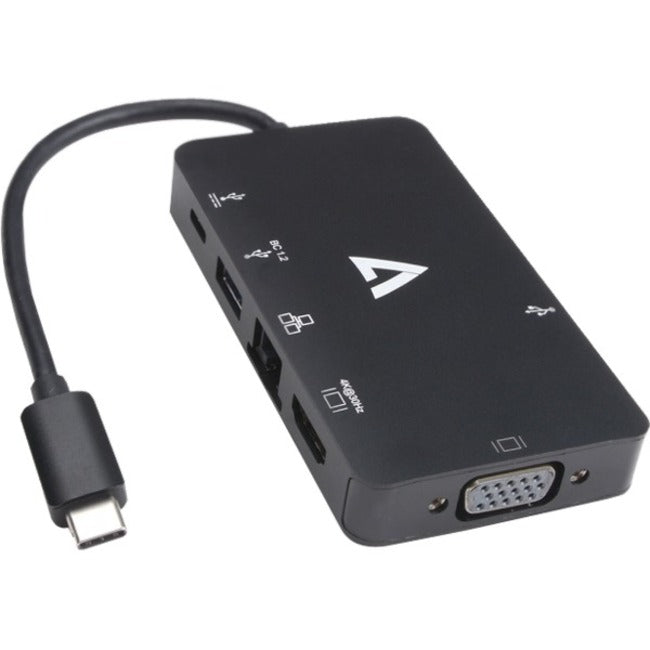 Usb-C Video & Enet Adapter,Usb-C To Usbax2 Usb-C Hdmi Vga Rj45