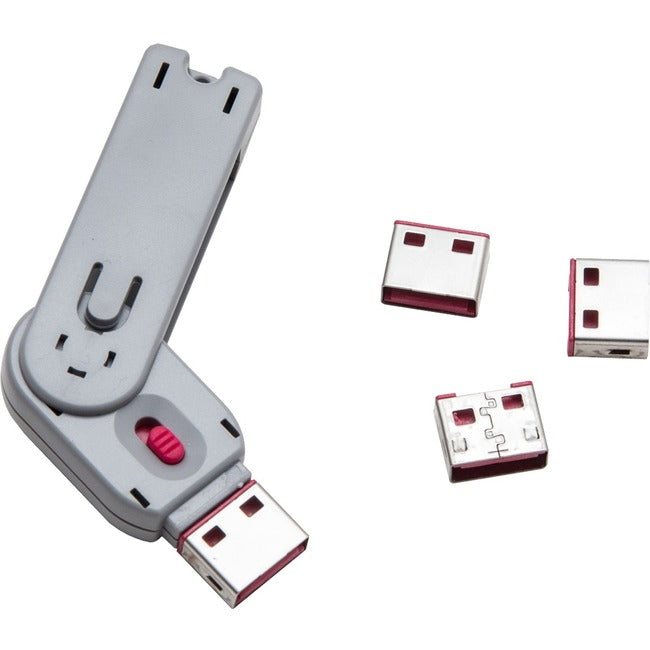 Usb Port Blocker With 1Key And,4Lock