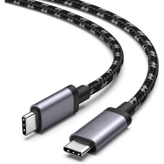 Usb4 Usbc To Usbc 40Gbps 1.75Ft,Braided Black Cable