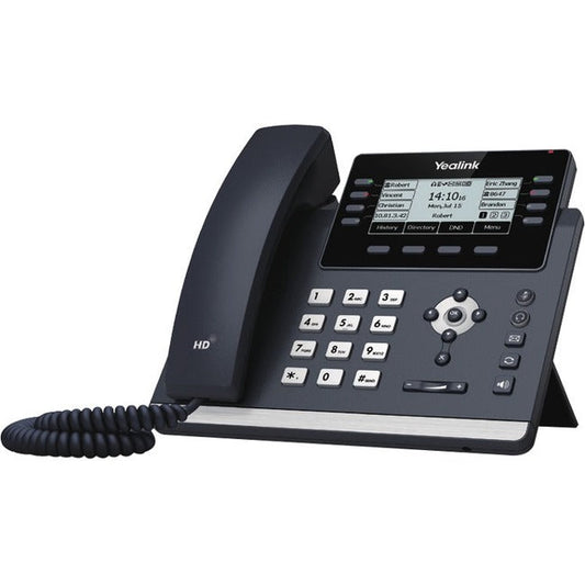 Ultra-Elegant Gigabit Ip Phone,Support Dual-Port Gb Enet Sip-T43U