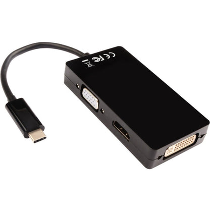 Usb-C To 3 In 1 Video Adapter,Vga Dvi Hdmi 9Gbps 4K 30Hz Uhd