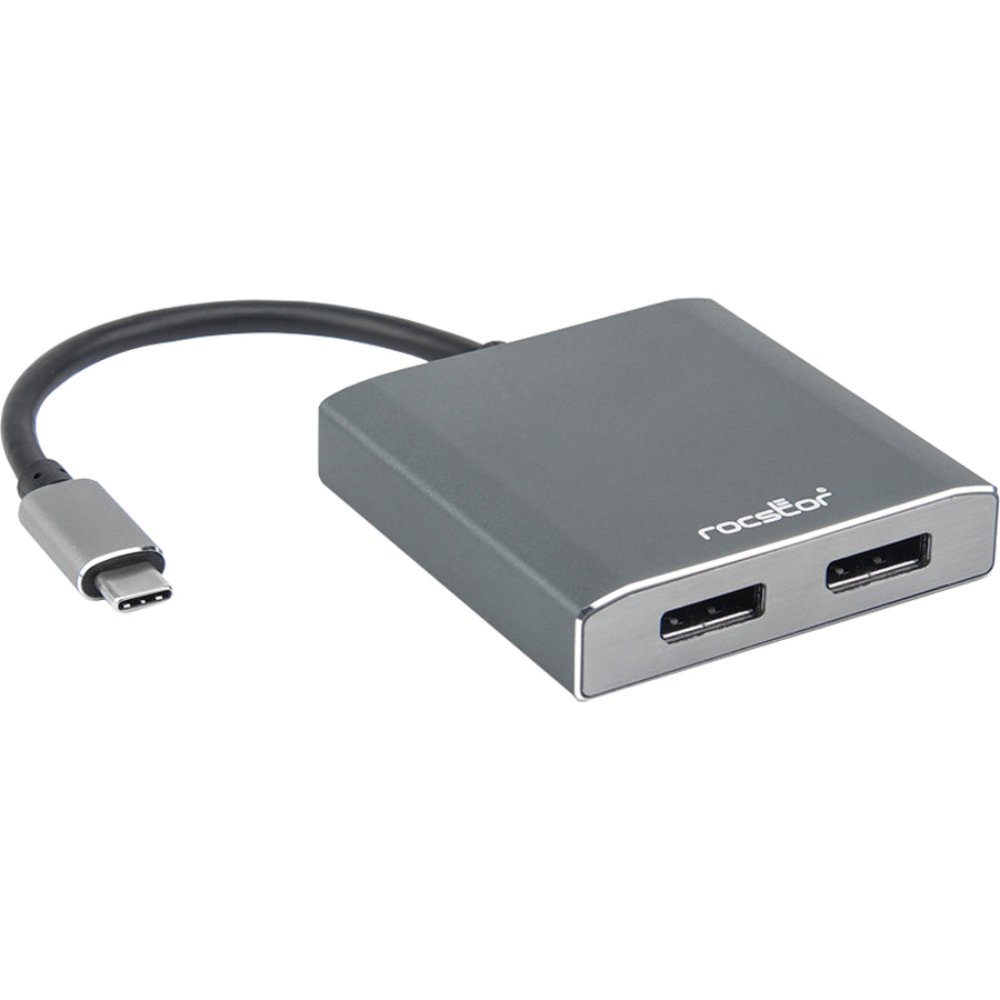 Usb-C To Dual Displayport 4K60H,Multi-Monitor Adapter Aluminum