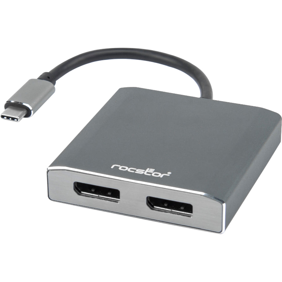 Usb-C To Dual Displayport 4K60H,Multi-Monitor Adapter Aluminum