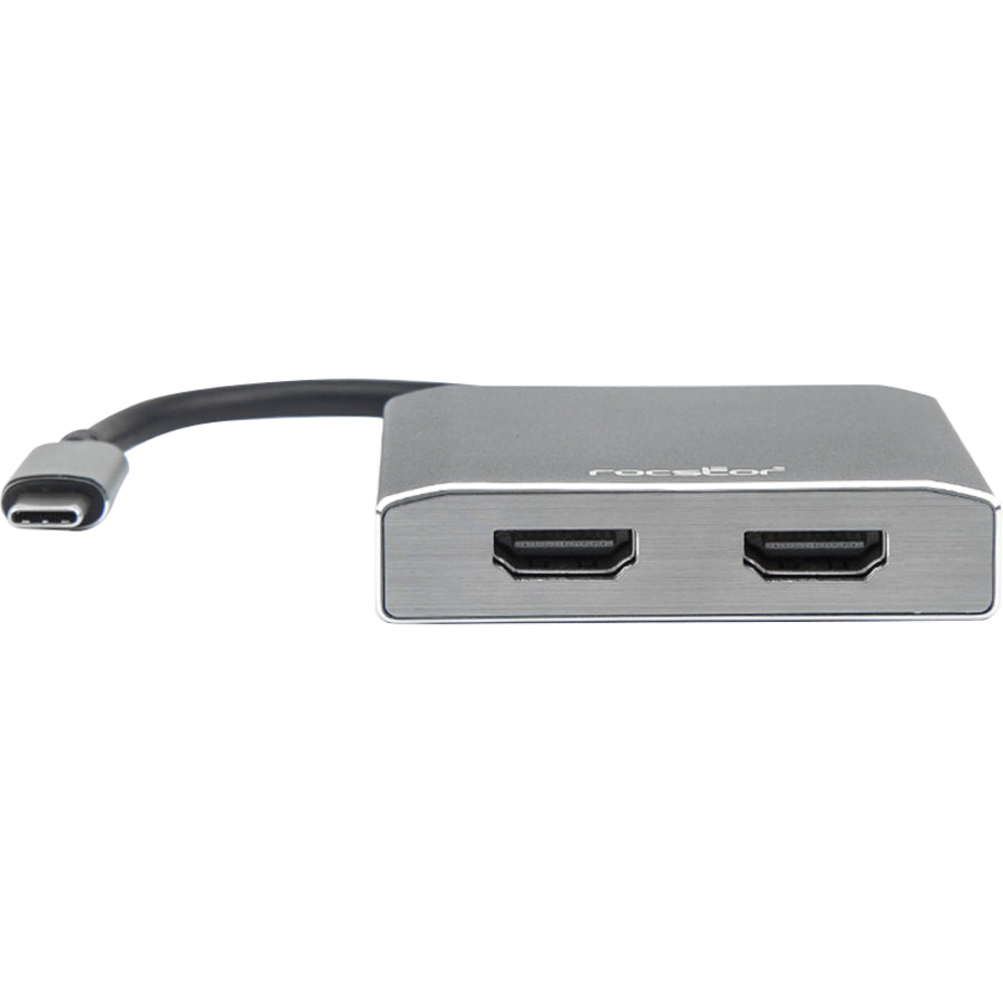 Usb-C To Dual Hdmi Female 4K,30Hz Multi-Mntr Adapter Aluminum