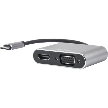 Usb-C To Hdmi & Vga Female Hdmi,4K Vga 1080P Adapter Alumimum