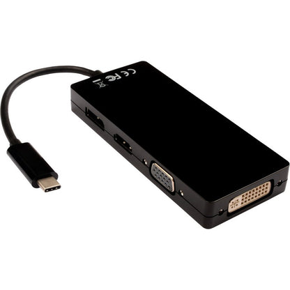 Usb-C To Multi Video Adapter,Dp1.2 Hdmi1.4 Dvi Vga 4K 60Hz Uhd