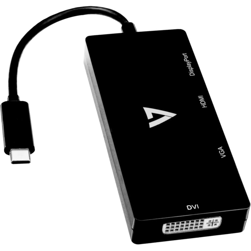 Usb-C To Multi Video Adapter,Dp1.2 Hdmi1.4 Dvi Vga 4K 60Hz Uhd