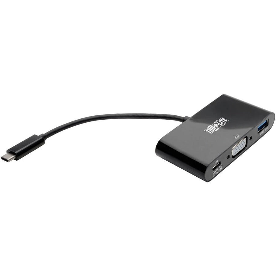 Usb C To Vga Multiport Adapter,W/Usb Hub Pd Charging 1080P Black