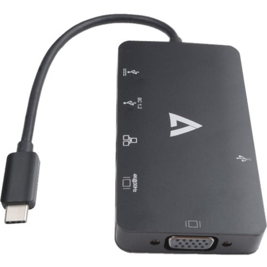 Usb-C Video & Enet Adapter,Usb-C To Usbax2 Usb-C Hdmi Vga Rj45