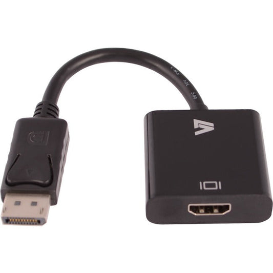 V7 Black Video Adapter Displayport Male To Hdmi Female