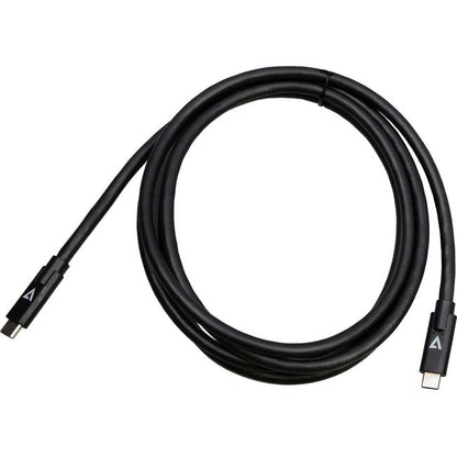 V7 Usb-C Male To Usb-C Male Cable Usb 3.2 Gen2 10 Gbps 3A 2M/6.6Ft Black