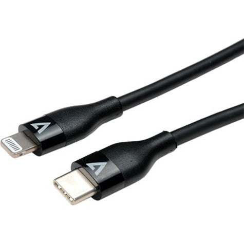 V7 Usb-C Male To Lightning Male Cable Usb 2.0 480 Mbps 3A 1M/3.3Ft Black