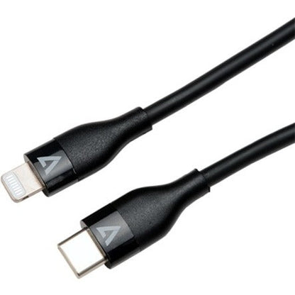 V7 Usb-C Male To Lightning Male Cable Usb 2.0 480 Mbps 3A 1M/3.3Ft Black