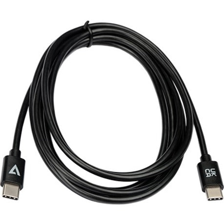 V7 Usb-C Male To Usb-C Male Cable Usb 2.0 480 Mbps 3A 2M/6.6Ft Black