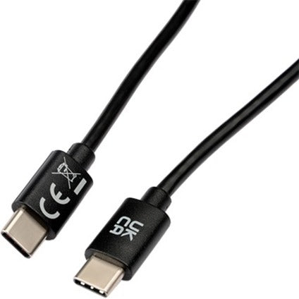 V7 Usb-C Male To Usb-C Male Cable Usb 2.0 480 Mbps 3A 2M/6.6Ft Black