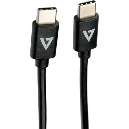 V7 Usb-C Male To Usb-C Male Cable Usb 2.0 480 Mbps 3A 2M/6.6Ft Black