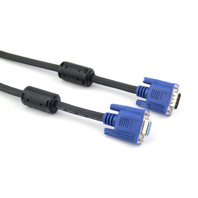 Vcom Cg342Ad-10 10Ft Vga Male To Vga Female Extension Cable (Black)