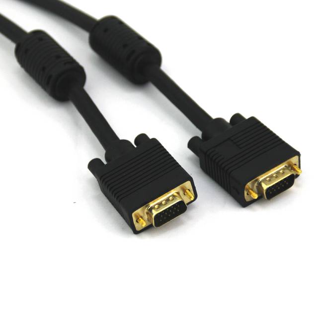 Vcom Cg381D-G-100 100Ft Vga Male To Vga Male Cable (Black)