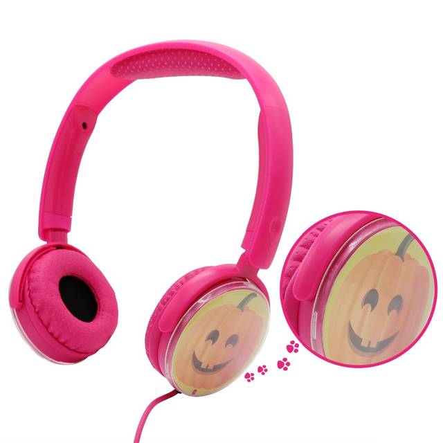 Vcom Kids Headphones With Microphone Earphone For Toddler Tablet School Boys/Girls De126 Pink