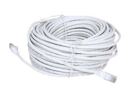 Vcom Np511-100-White 100Ft Cat5E Utp Molded Patch Cable (White)