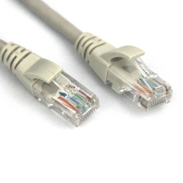 Vcom Np611B-7-Gray 7Ft Cat6 Crossover Molded Patch Cable (Gray)