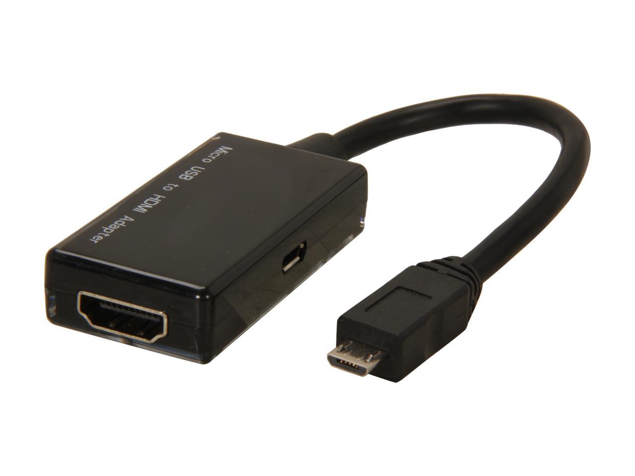 Vantec Cbl-Muhdmi 245Mm Micro Usb To Hdmi Mhl Adapter